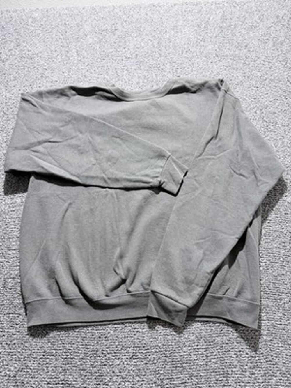 Fruit Of The Loom Grey Normcore, Earthy, Outdoors, Cozy Casual Sweatshirt XL